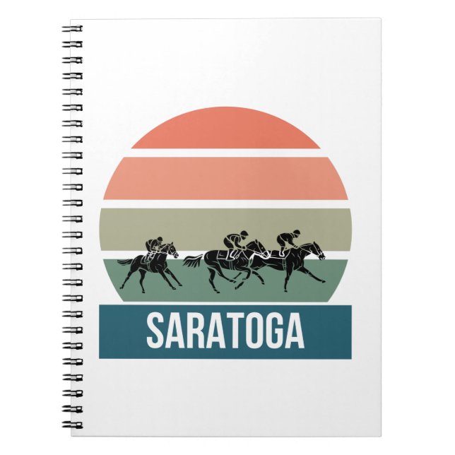 Cuaderno Mejor diseño de pista de carreras de Saratoga (Frente)