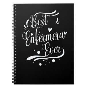 Cuaderno Mejor Enfermera del Mundo Enfermera Femenina Españ