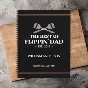 Cuaderno Mejor Espátula para Papá que Voltea Recetas Divert