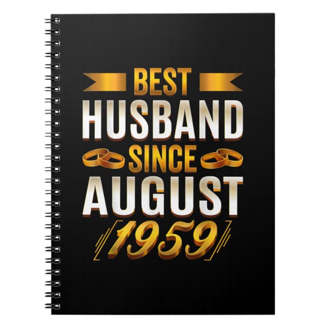 Cuaderno Mejor Esposo Desde Agosto De 1959 - Gracioso 61 (Frente)