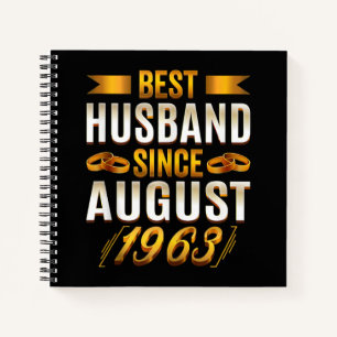 Cuaderno Mejor Esposo Desde Agosto De 1963 57º Aniversario