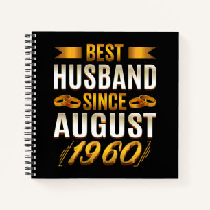 Cuaderno Mejor Esposo desde el 60 aniversario de Agosto