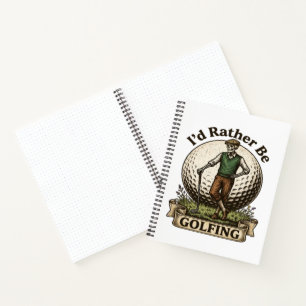 Cuaderno Mejor estaría jugando golf