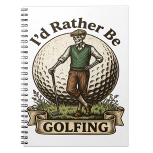Cuaderno Mejor estaría jugando golf
