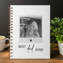 Cuaderno Mejor foto mínima de papá