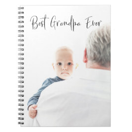 Cuaderno Mejor guión de foto Personalizado del abuelo moder