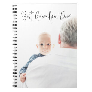 Cuaderno Mejor guión de foto Personalizado del abuelo moder
