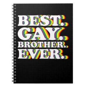 Cuaderno Mejor hermano gay de la familia Orgullo Arcoíris L