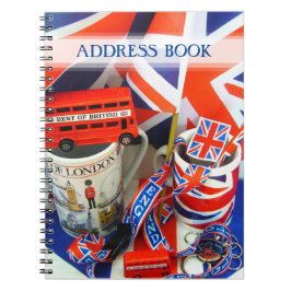 Cuaderno Mejor libro de direcciones de recuerdos británicos
