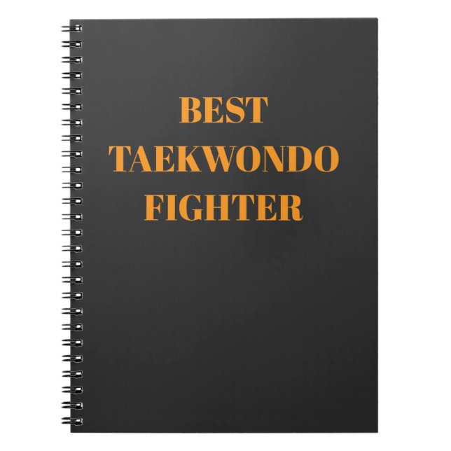 Cuaderno Mejor luchador de taekwondo (Frente)