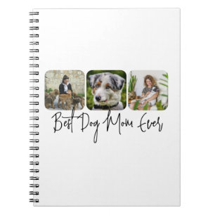 Cuaderno Mejor Madre Perro - Personalizado de 3 Collages de