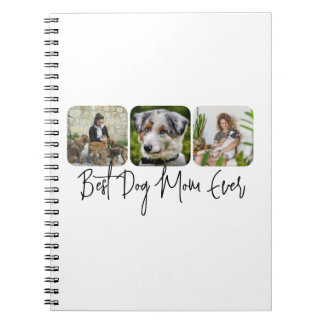 Cuaderno Mejor Madre Perro - Personalizado de 3 Collages de