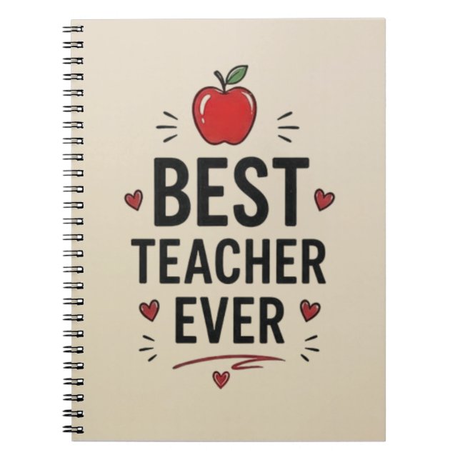 Cuaderno Mejor maestro de todos los tiempos  (Frente)