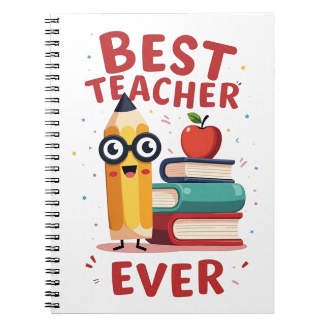 Cuaderno Mejor Maestro Regalo de Agradecimiento (Frente)