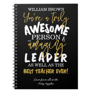 Cuaderno mejor maestro siempre regalo de retiro jefe