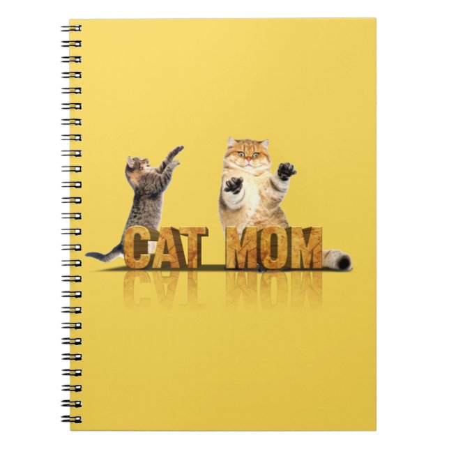 Cuaderno Mejor mamá de gatos | regalo de mamá de gato (Frente)