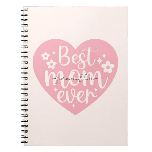 Cuaderno Mejor Mamá del Corazón de Ever (Frente)
