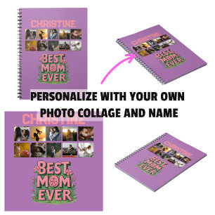 Cuaderno Mejor mamá del día de la madre Foto Collage Recuer