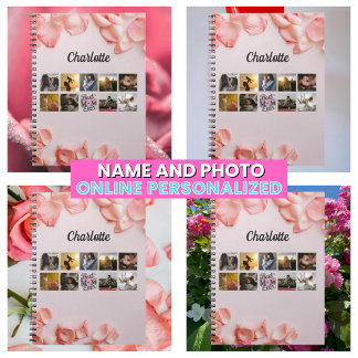Cuaderno Mejor Mamá del Mundo Colage de Fotos con Letra Flo