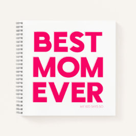 Cuaderno Mejor Mamá del Mundo en Rosa
