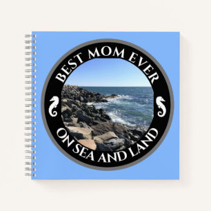 Cuaderno Mejor Mamá Jamás Océano Atlántico Azul Mar Rocoso