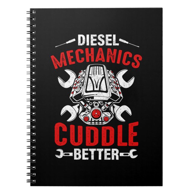Cuaderno Mejor mecánica diesel mecánico (Frente)