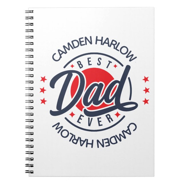 Cuaderno Mejor nombre de papá para el progreso del golf (Frente)