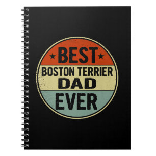 Cuaderno Mejor padre de Boston jamás estilo retro Guay