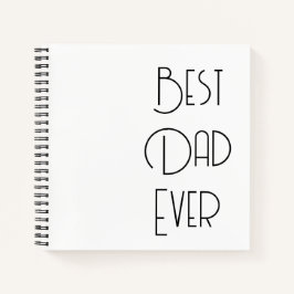 Cuaderno Mejor Papá del Mundo Caligrafía Simple
