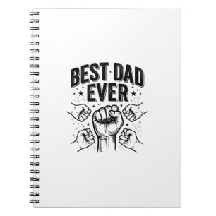 Cuaderno Mejor Papá del Mundo Choque de Puños Diseño de Cam