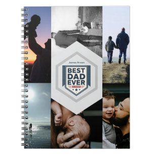 Cuaderno Mejor Papá del Mundo Diseño de Tipografía de Pater