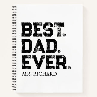 Cuaderno Mejor Papá Del Mundo Foto En La Parte Posterior Re