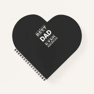 Cuaderno Mejor Papá del Mundo Regalo para Padre Negro Blanc
