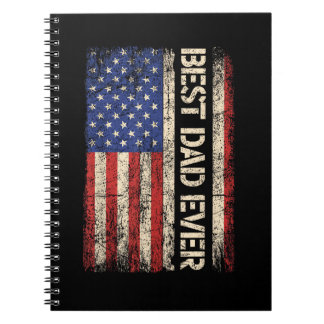 Cuaderno Mejor Papá del Mundo Regalos de la Bandera America