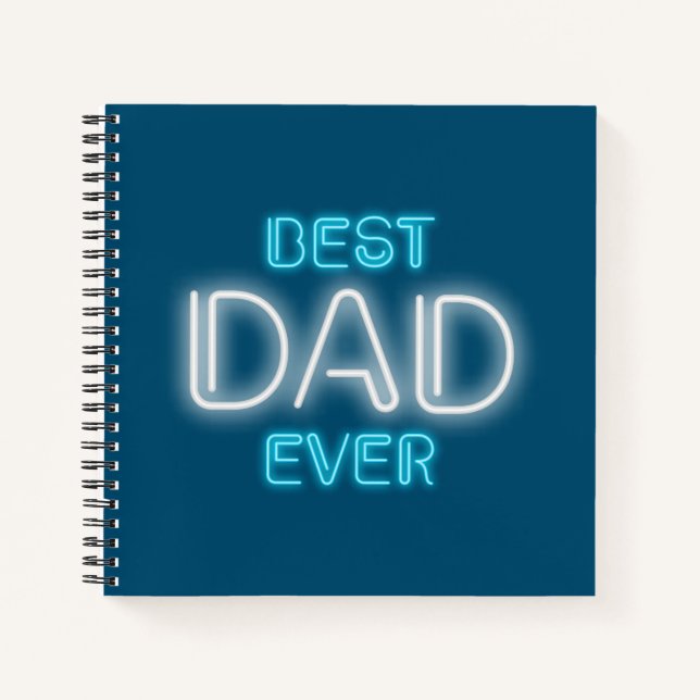 Cuaderno Mejor Papá Feliz Día del Padre | Portátil (Anverso)