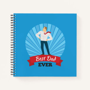 Cuaderno Mejor Papá Feliz Día del Padre   Portátil