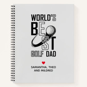Cuaderno Mejor Papá Golf del Mundo - Un regalo divertido y