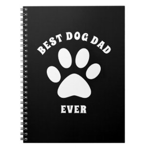 Cuaderno Mejor Papá Perro Personalizado Texto Personalizado