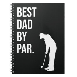 Cuaderno Mejor Papá Por Par Graciosos Regalos De Golf Negro