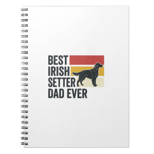 Cuaderno Mejor papá Setter Irlandés de todos los tiempos di
