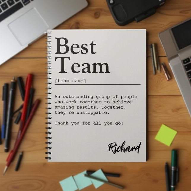 Cuaderno Mejor Personalizable de definición de equipo Espír (Subido por el creador)