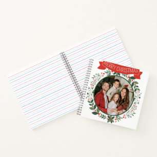 Cuaderno Mejor portátil de espiral navideña de familia