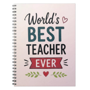 Cuaderno Mejor Profesor del Mundo