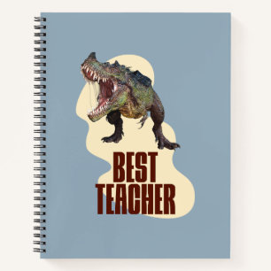 Cuaderno Mejor Profesor Dinosaurio Humor de Aula