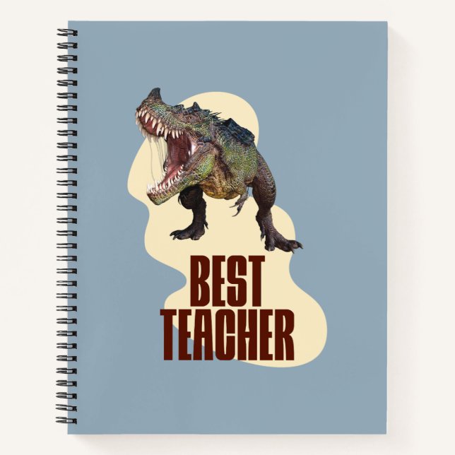 Cuaderno Mejor Profesor Dinosaurio Humor de Aula (Anverso)