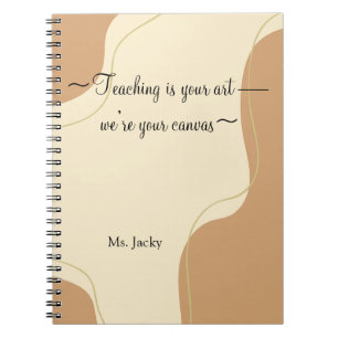Cuaderno Mejor regalo de inspiración para maestro