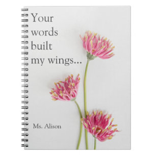 Cuaderno Mejor regalo de maestro inspirador