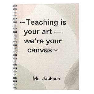 Cuaderno Mejor regalo de maestro inspirador