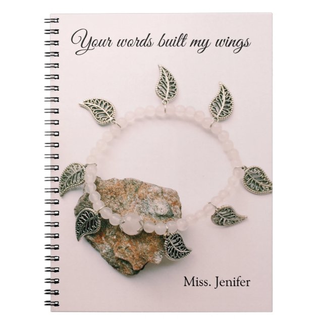 Cuaderno Mejor regalo de maestro inspirador (Frente)