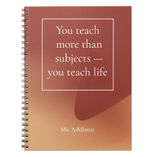 Cuaderno Mejor regalo de maestro inspirador